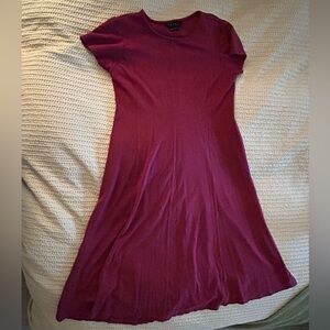 Hatch Maroon Midi Dress